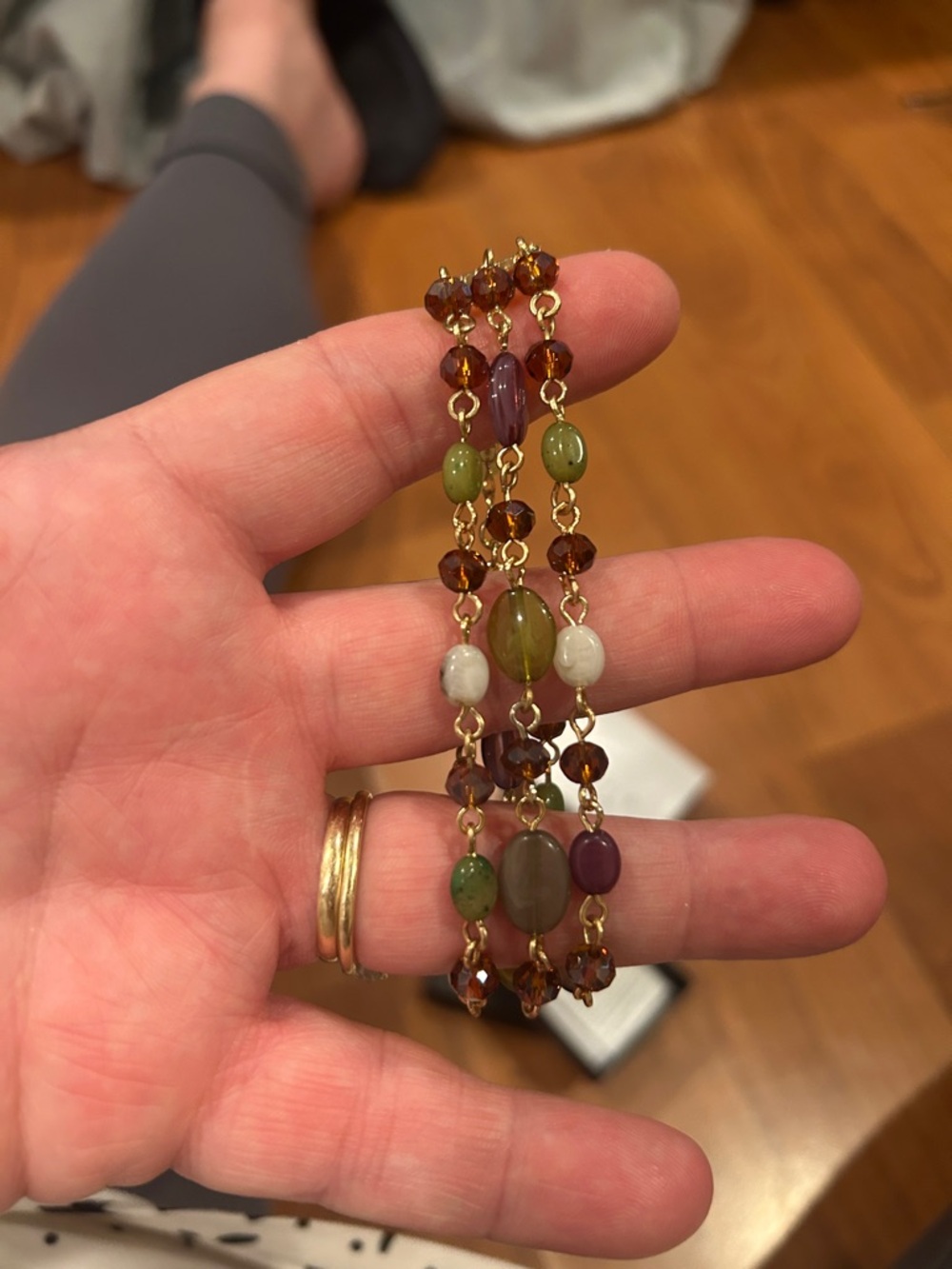 Handcrafted Multicolor Beaded  Bracelet - Picture 2 of 2